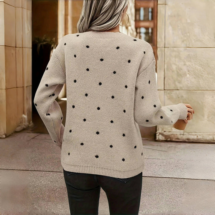 Nina™ – Gepunkteter Strickpullover