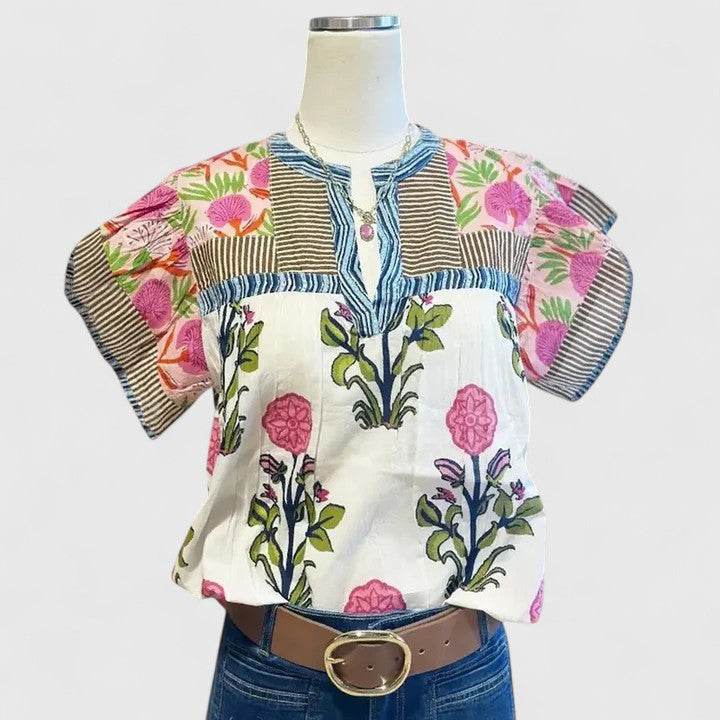 Elarion | Handwerklich inspirierte Bluse