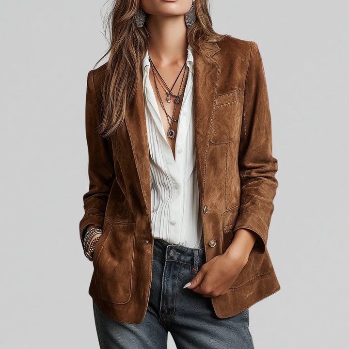 Brenda | Weicher Wildlederblazer