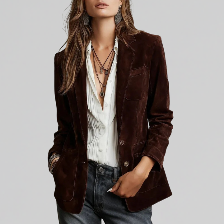 Brenda | Weicher Wildlederblazer