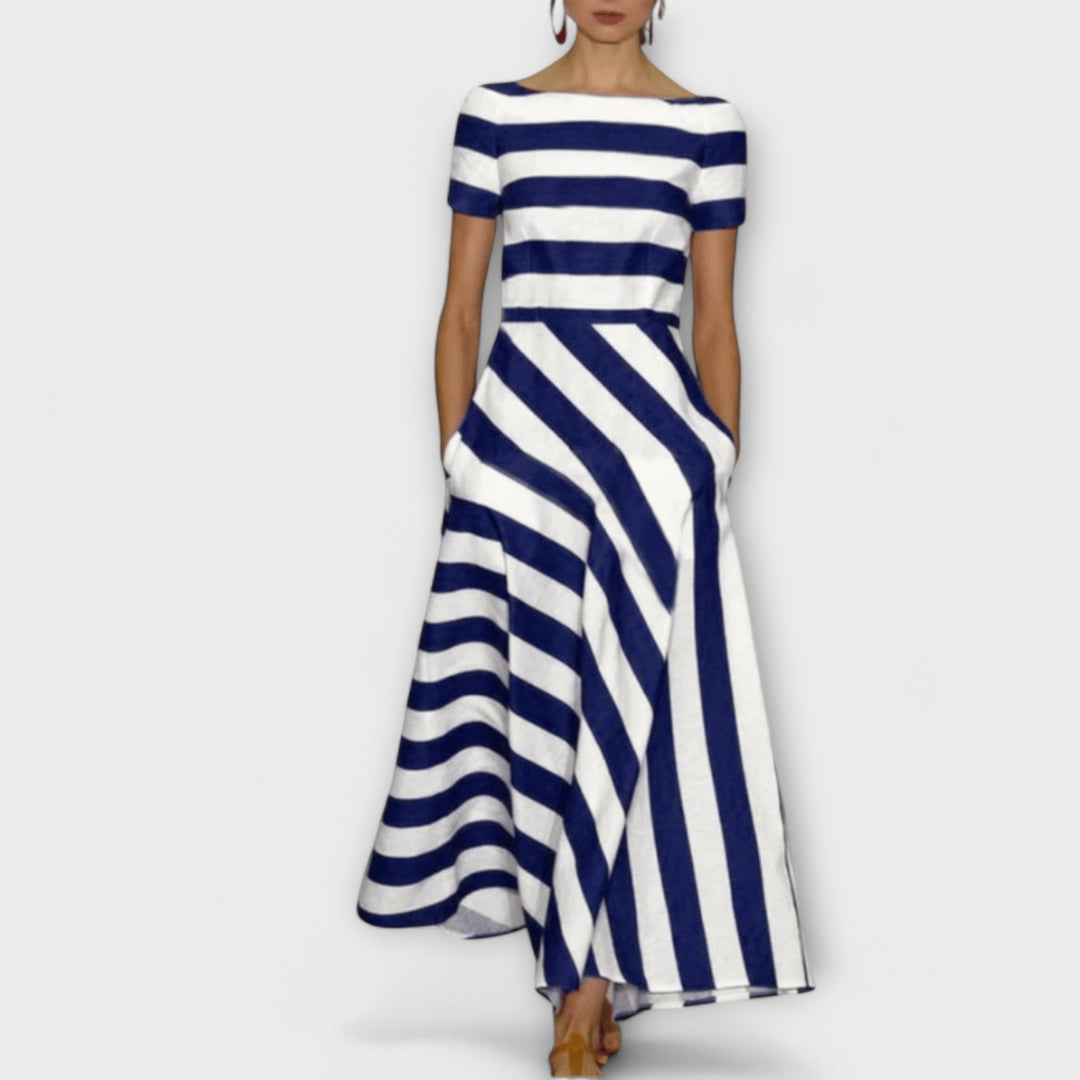 Janell - Gestreepte maxi-jurk
