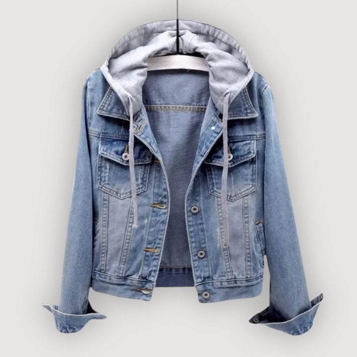 CARA – JEANSJACKE MIT KAPUZE