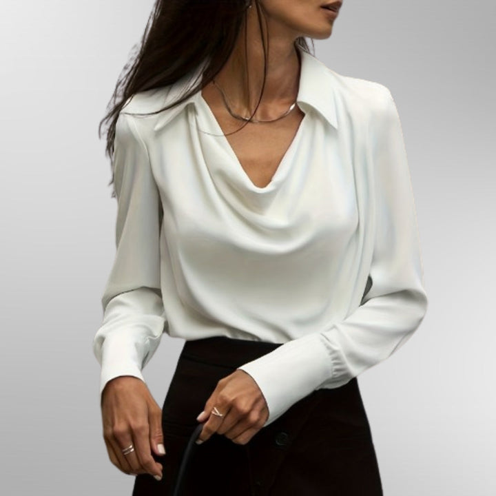Lila | Satinbluse