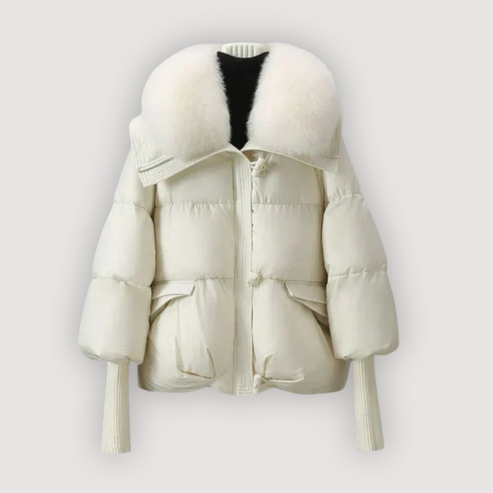 EVETTE – LUXURIÖSE PUFFERJACKE MIT PELZKRAGEN