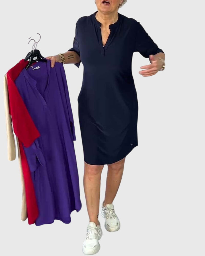 Quinn | V-Ausschnitt-Kleid