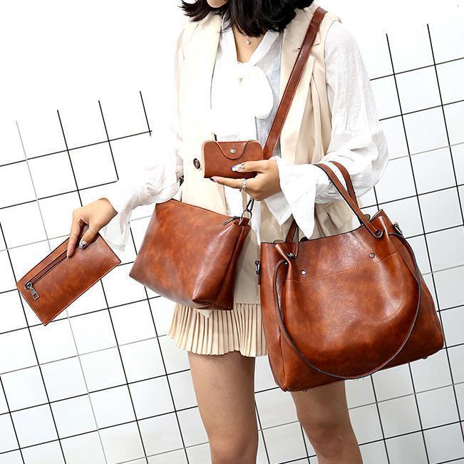 Sutton – Stilvolles Retro-Handtaschenset, 4-teilig
