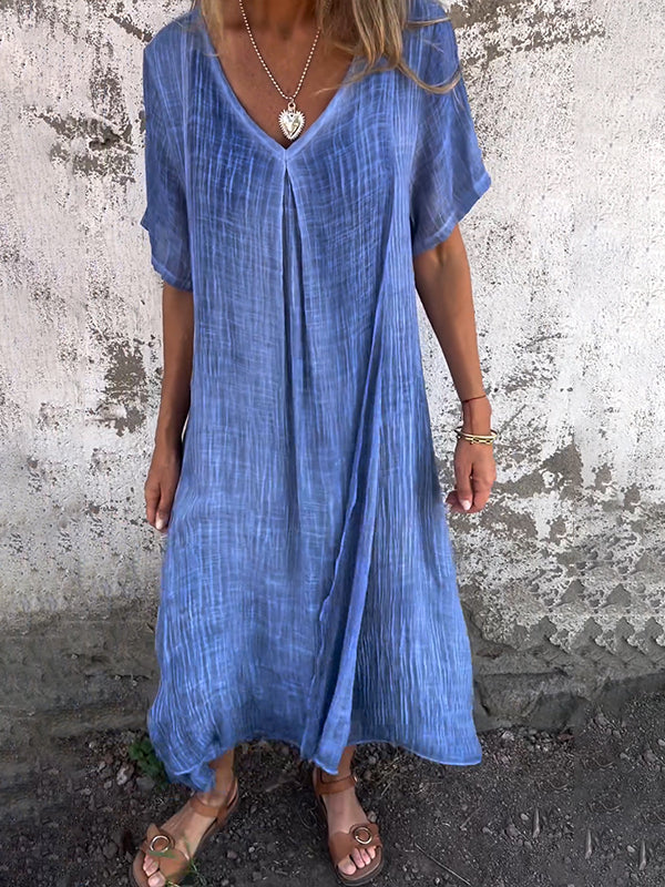 NOVERA | KLEID MIT V-AUSSCHNITT