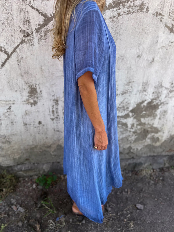 NOVERA | KLEID MIT V-AUSSCHNITT
