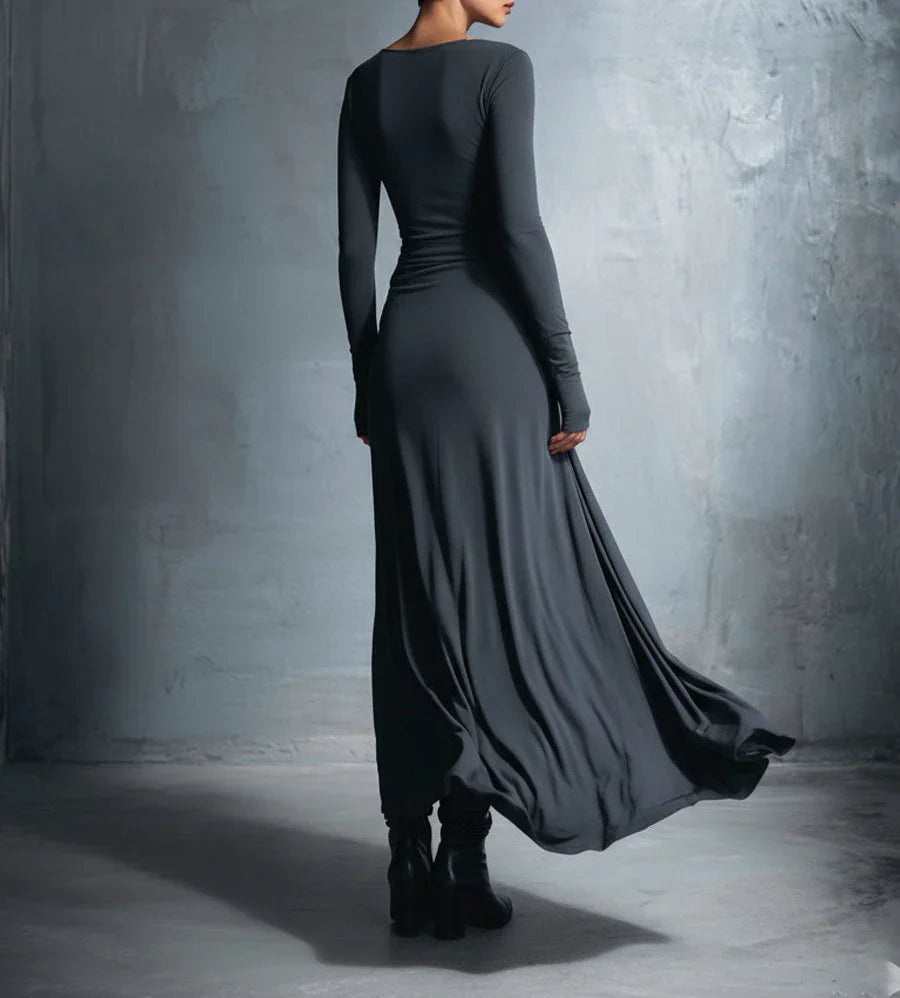 Naiara ❘ Maxi-jurk met zijdelingse knoop