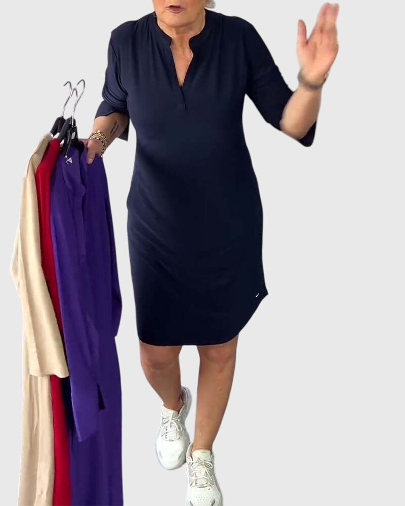 Quinn | V-Ausschnitt-Kleid