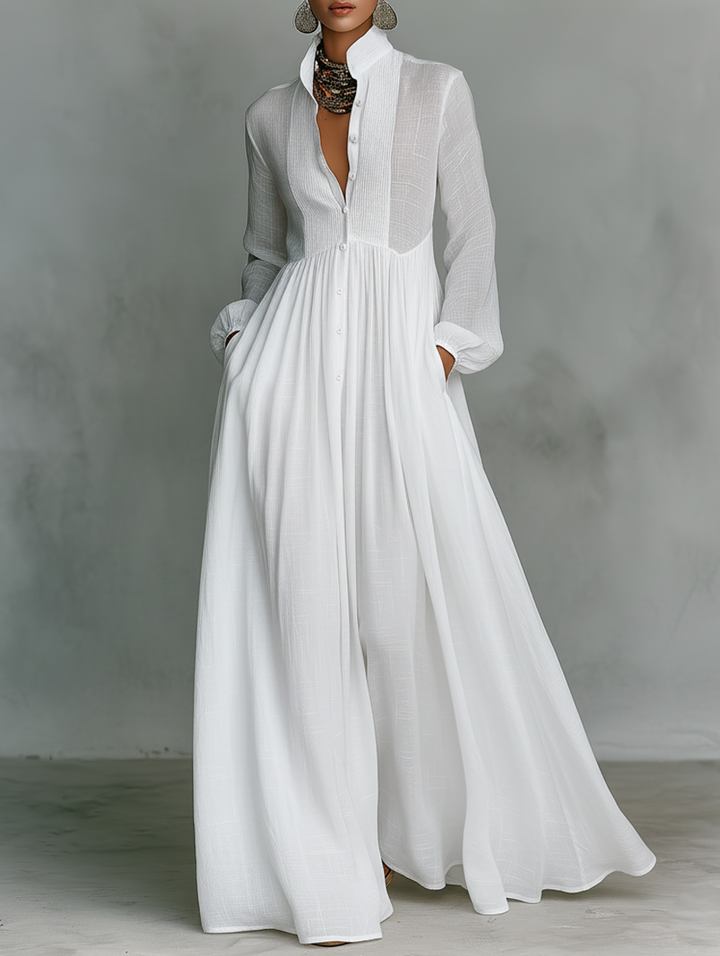 Serena | Maxikleid mit Knöpfen
