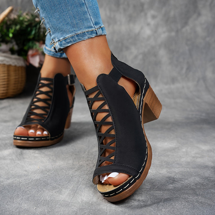 Nessa | Mesh-High-Heel-Sandalen