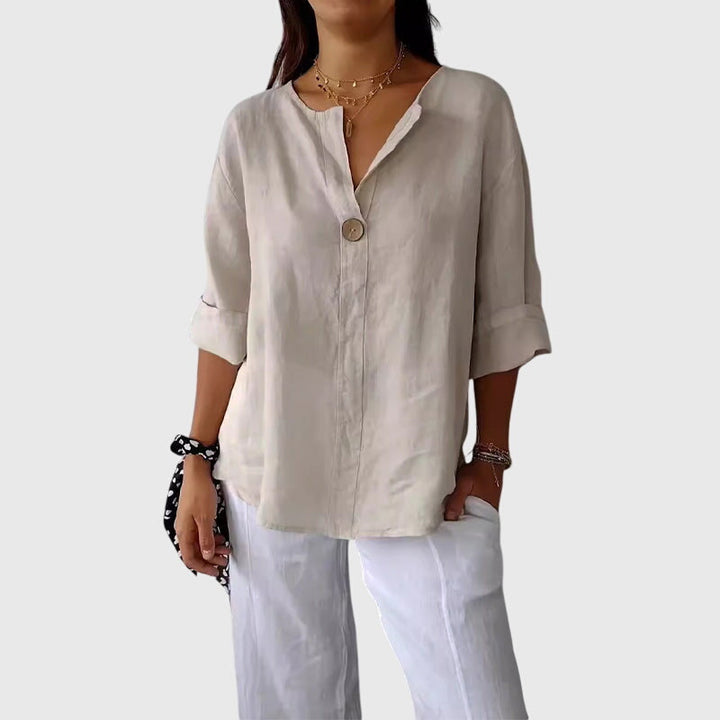 Valentina | Bluse mit V-Ausschnitt