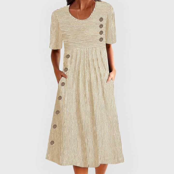 Maeve | Gestreiftes Midikleid