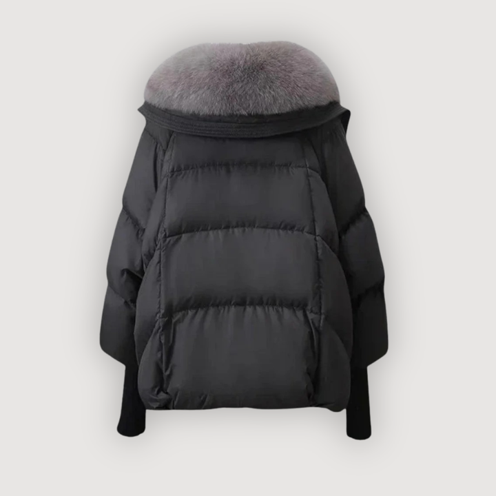 EVETTE – LUXURIÖSE PUFFERJACKE MIT PELZKRAGEN