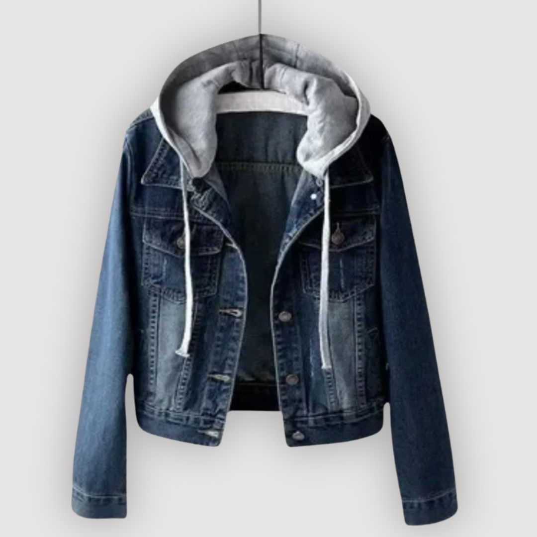 CARA – JEANSJACKE MIT KAPUZE