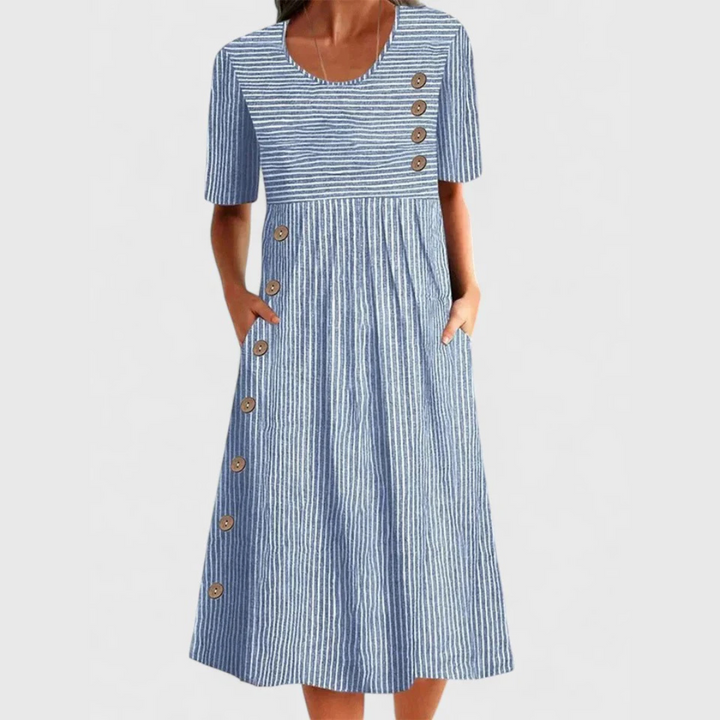 Maeve | Gestreiftes Midikleid