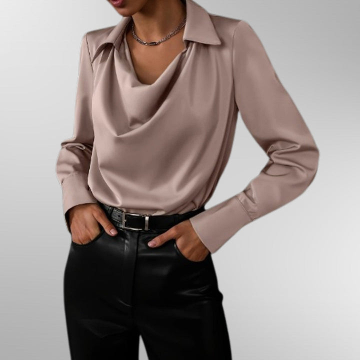 Lila | Satinbluse