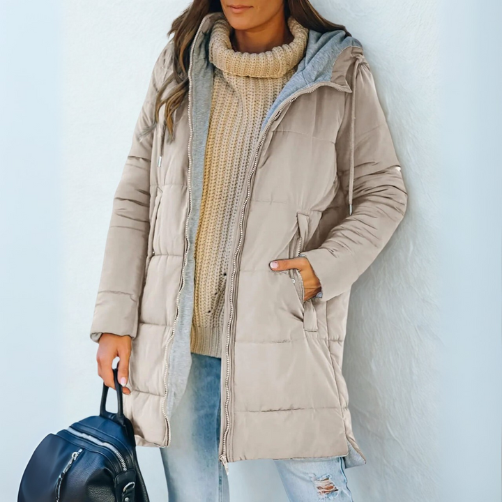 YILA™ - Lässige Daunenjacke mit Kapuze
