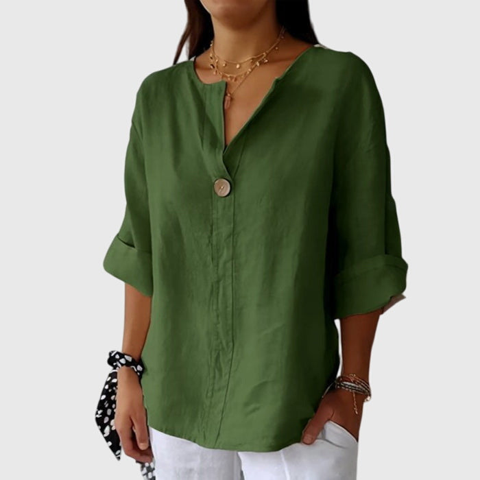 Valentina | Bluse mit V-Ausschnitt