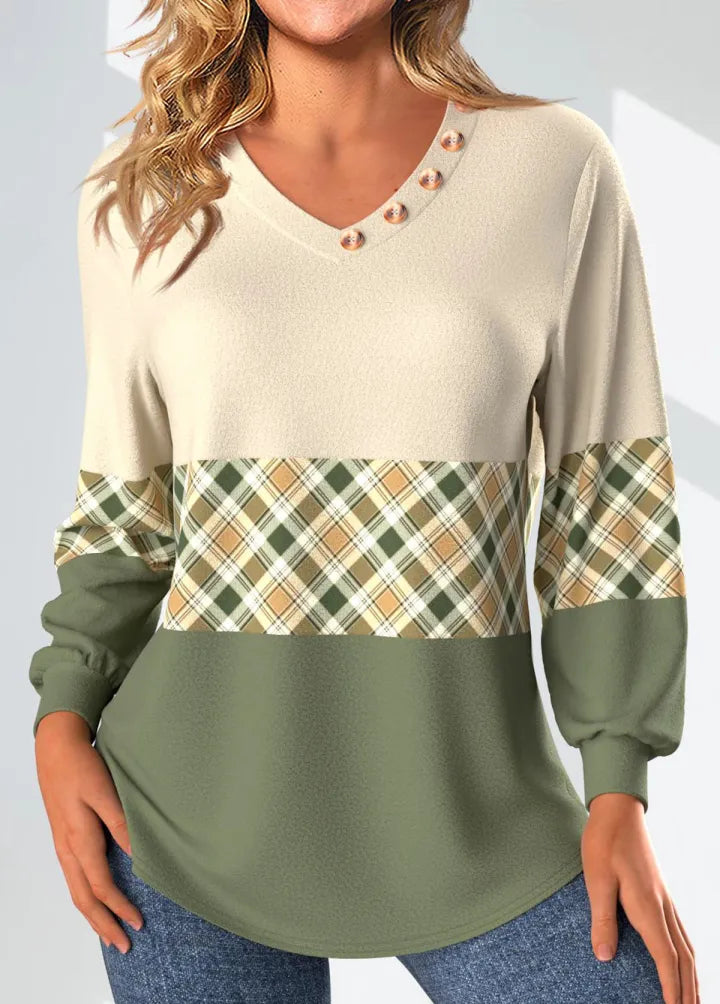 Annelie | Karierter Pullover