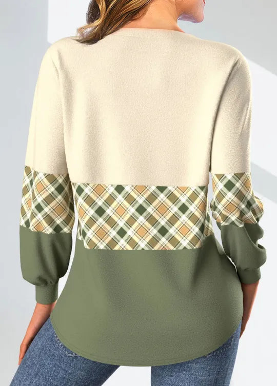 Annelie | Karierter Pullover