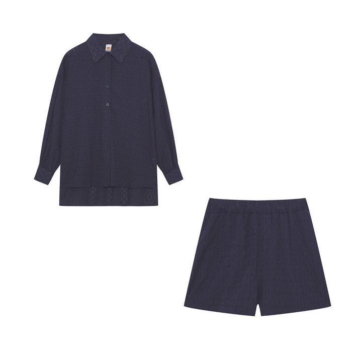 CHARLOTTE | LOUNGE-SET MIT SHIRT UND SHORTS