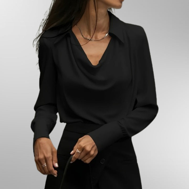 Lila | Satinbluse