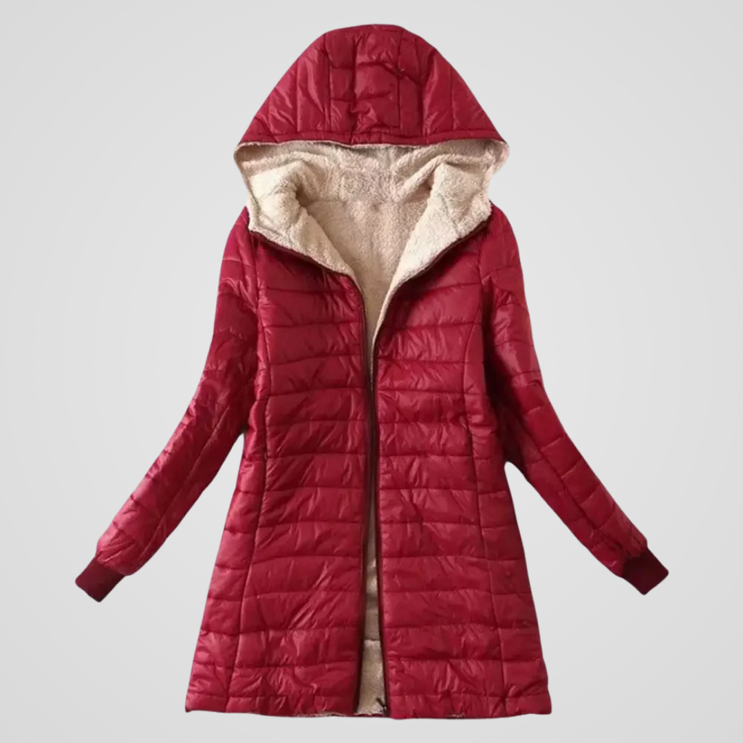 Caroline | Wintermantel mit Sherpa-Futter