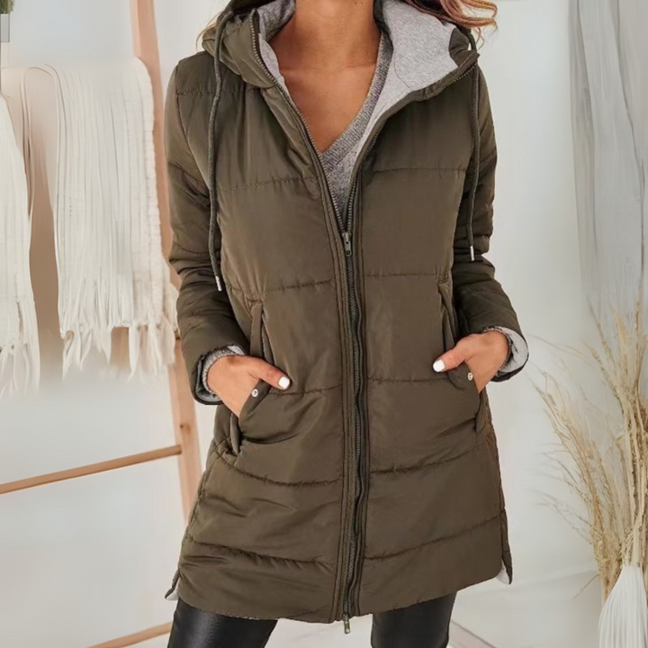YILA™ - Lässige Daunenjacke mit Kapuze