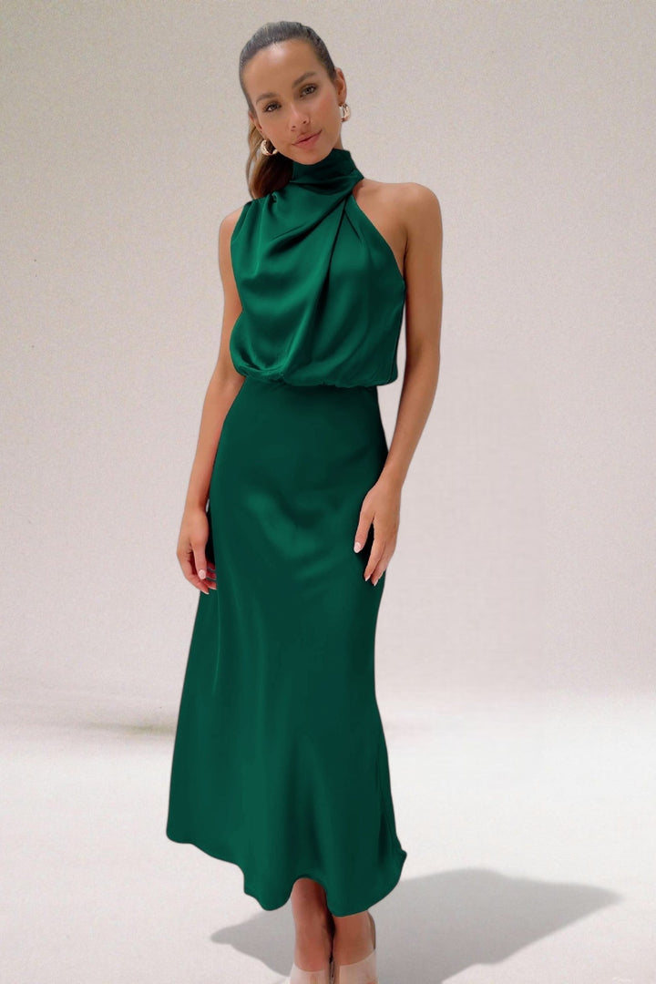 Elara™ | Glamouröses Satin-Kleid