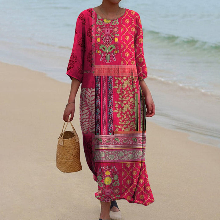 MARLENE | LOCKER MAXIKLEID IM BOHO-STIL