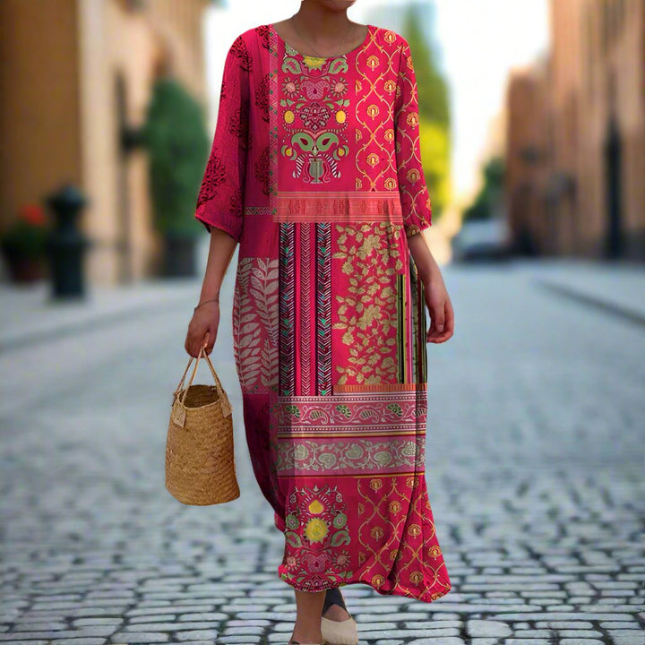 MARLENE | LOCKER MAXIKLEID IM BOHO-STIL