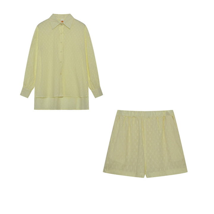 CHARLOTTE | LOUNGE-SET MIT SHIRT UND SHORTS
