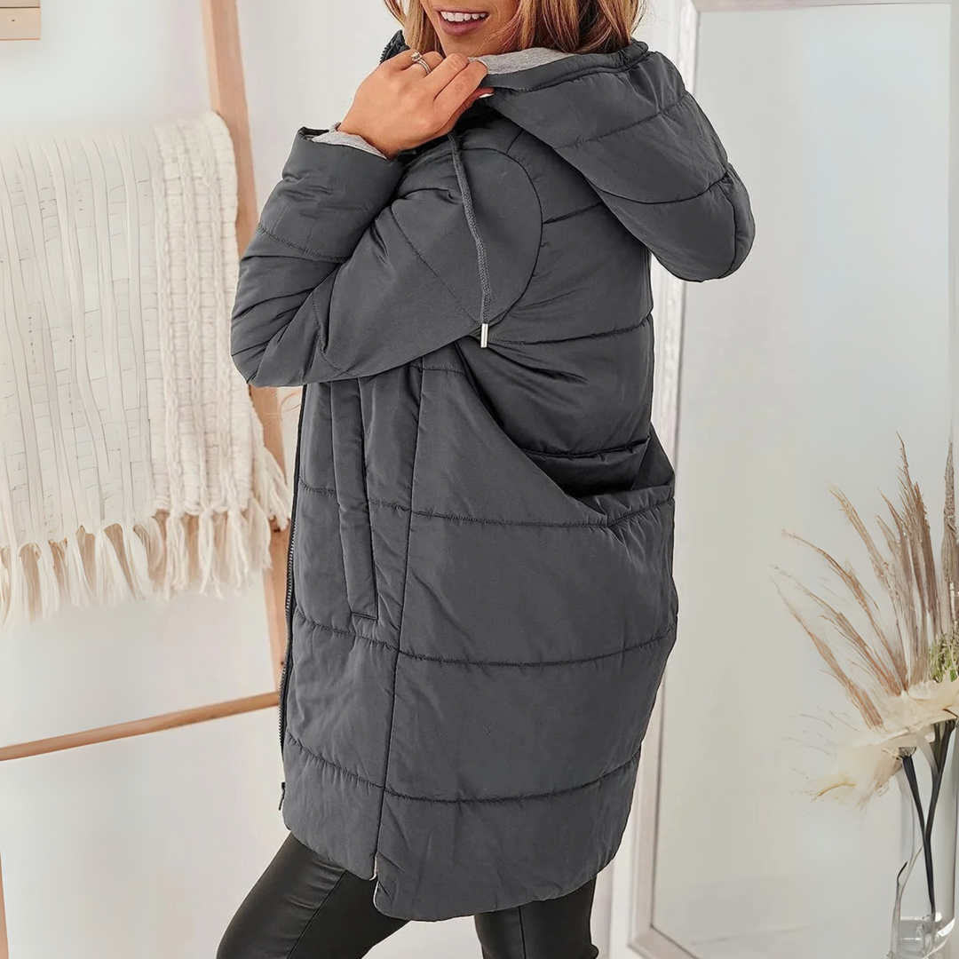 YILA™ - Lässige Daunenjacke mit Kapuze