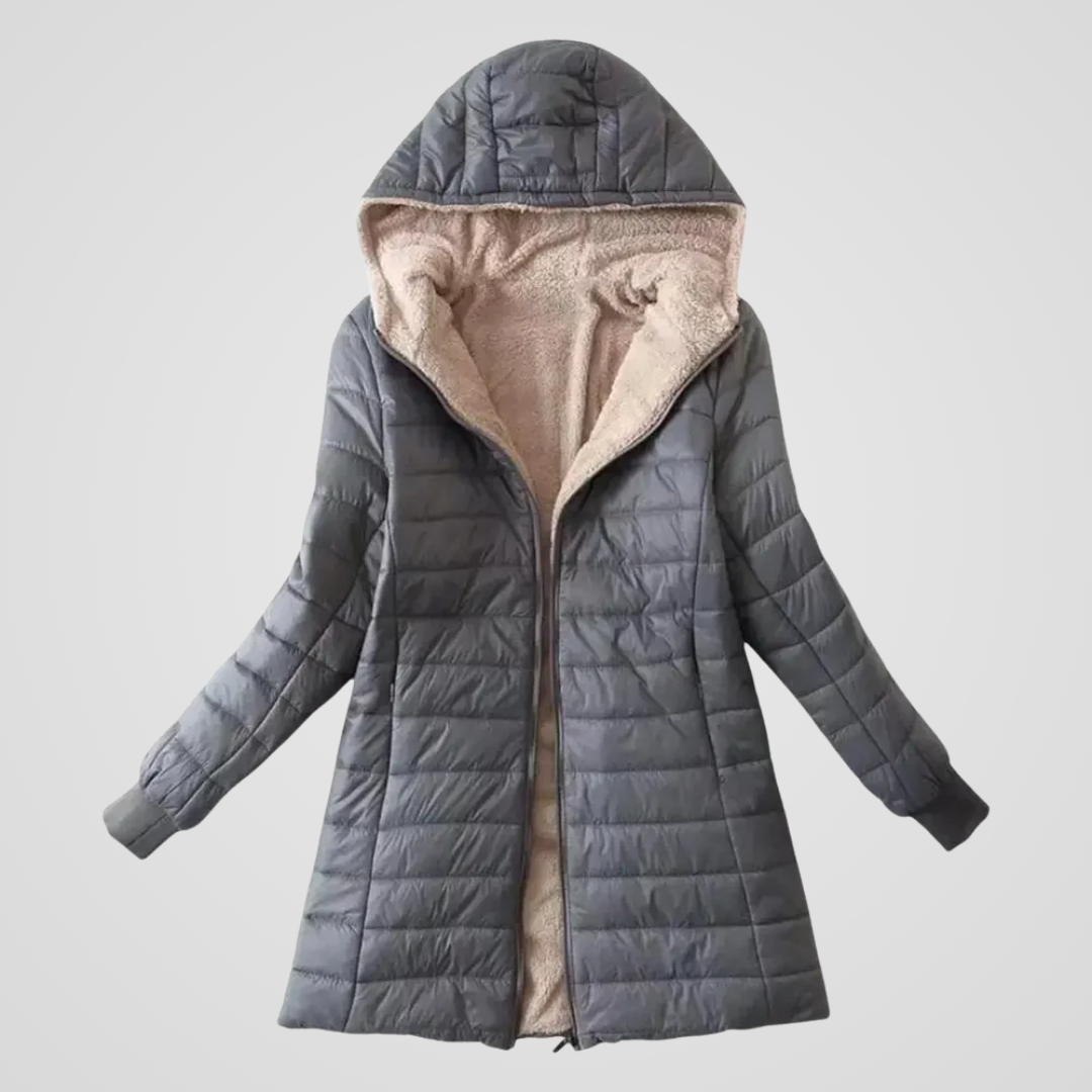 Caroline | Wintermantel mit Sherpa-Futter