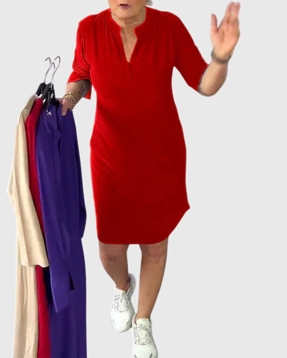 Quinn | V-Ausschnitt-Kleid