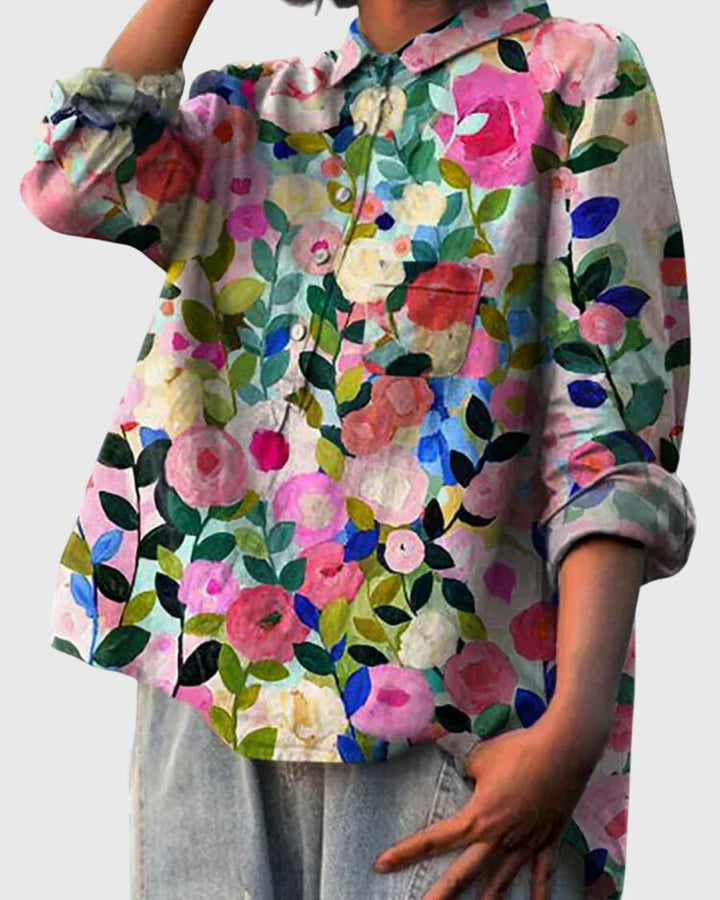 Valeria | Bluse mit Blumenmuster