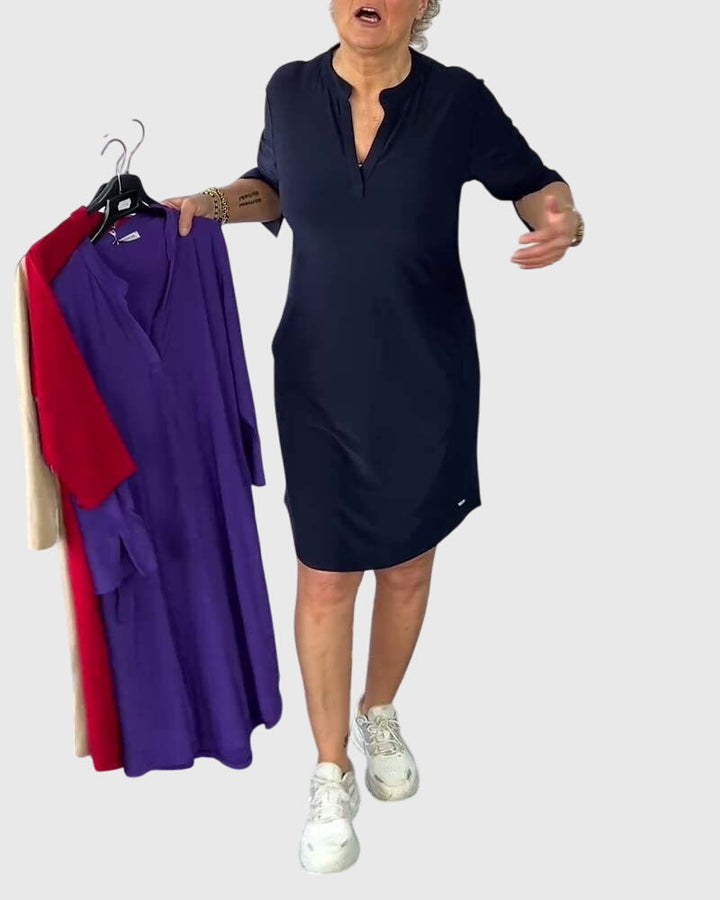 Quinn | V-Ausschnitt-Kleid