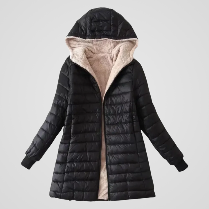 Caroline | Wintermantel mit Sherpa-Futter