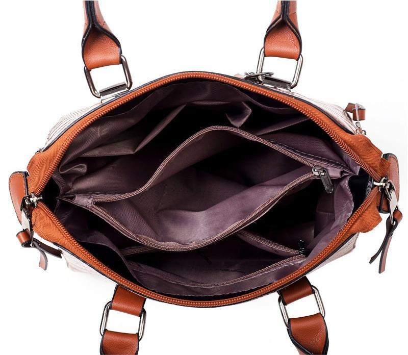 Palmer – Krokodillederoptik-Handtaschenset, 4-teilig