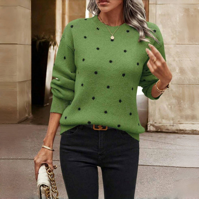 Nina™ – Gepunkteter Strickpullover