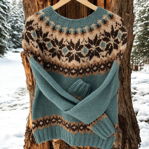 Lydia - Warme trui met klassieke winterdetails