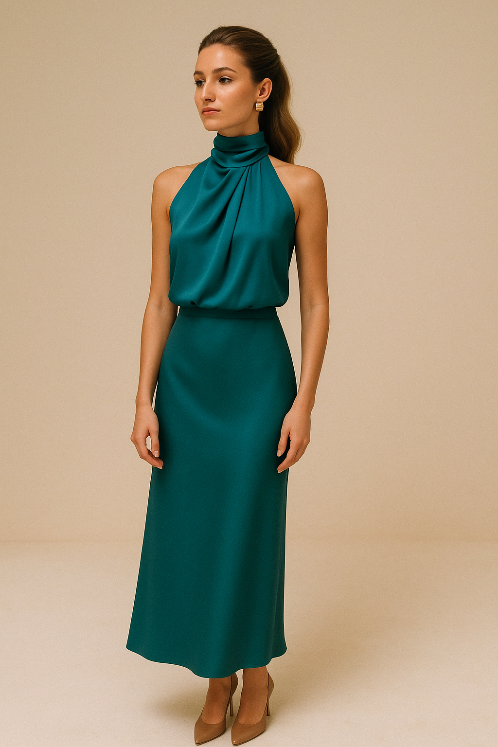 Elara™ | Glamouröses Satin-Kleid