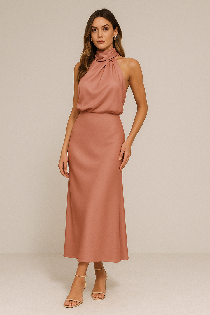 Elara™ | Glamouröses Satin-Kleid