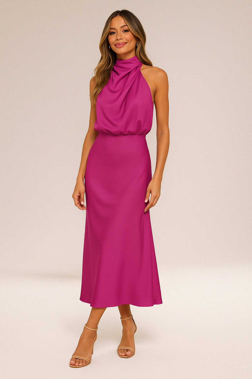 Elara™ | Glamouröses Satin-Kleid