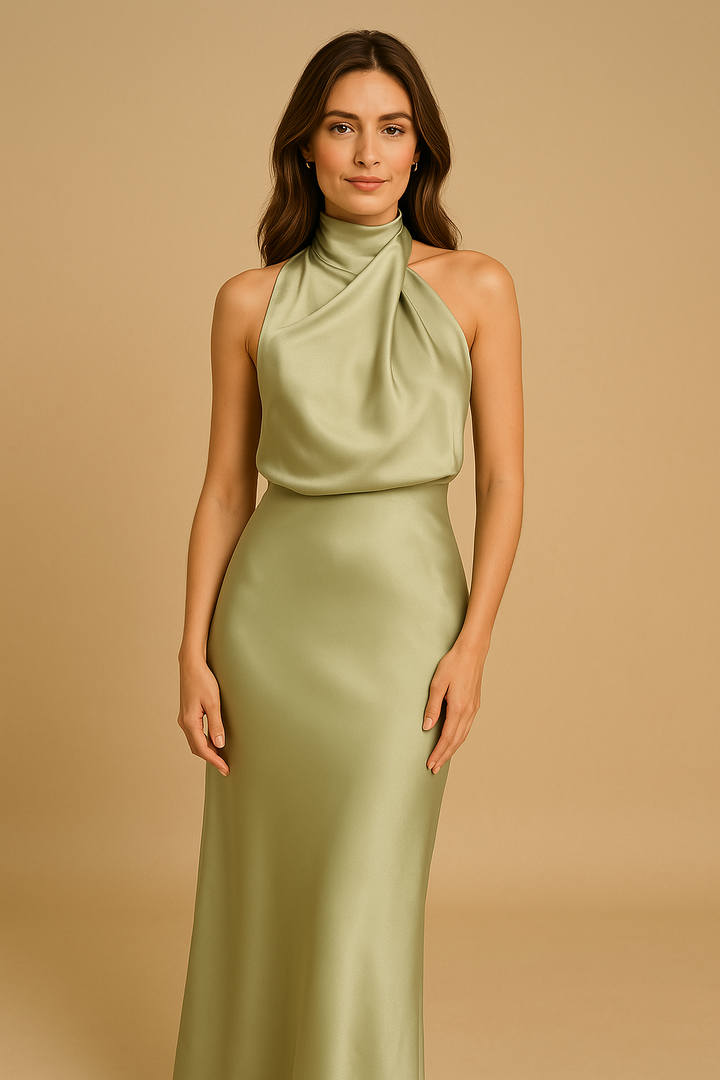 Elara™ | Glamouröses Satin-Kleid