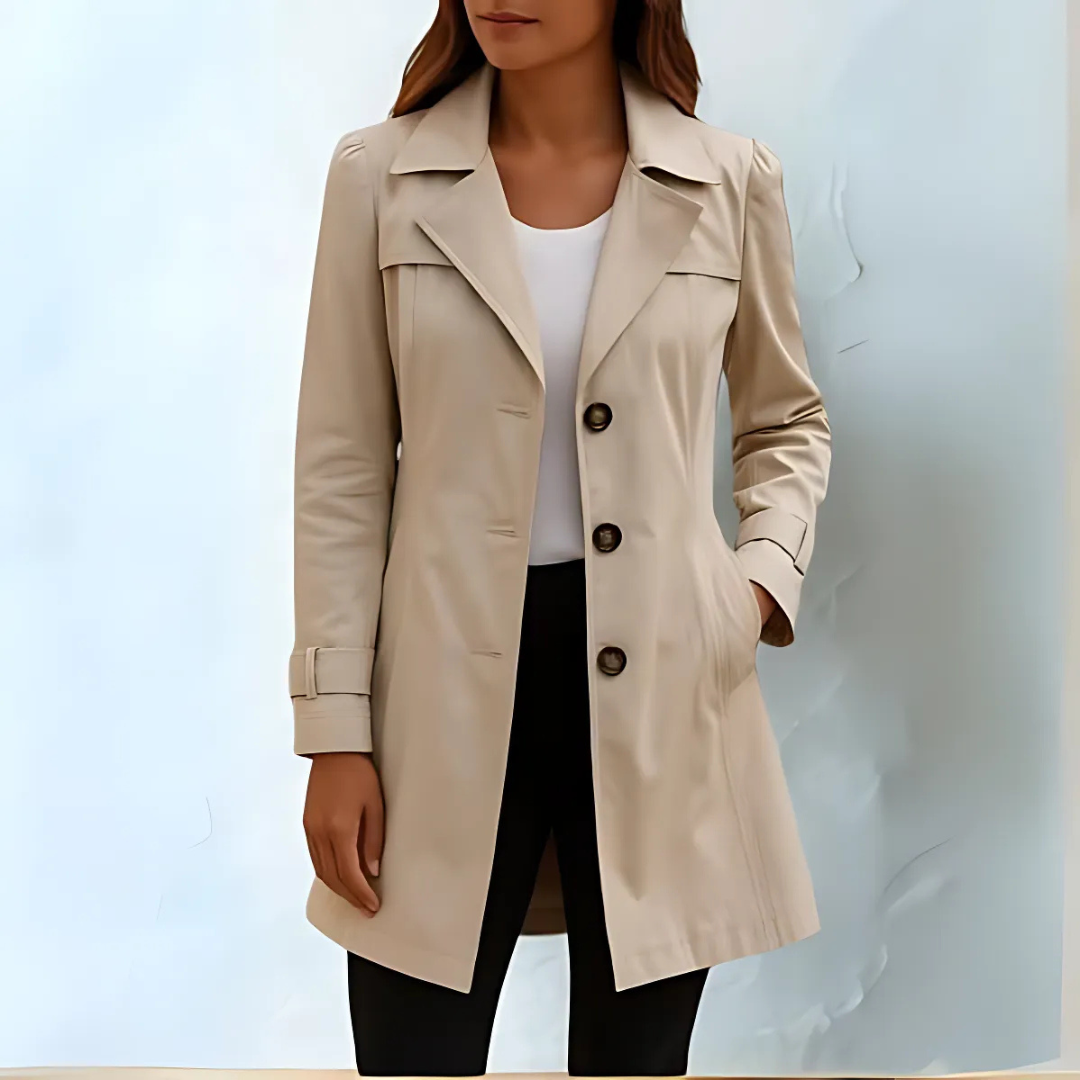 DANIELA | KLASSISCHER DAMEN-TRENCHCOAT FÜR DEN ALLTAG