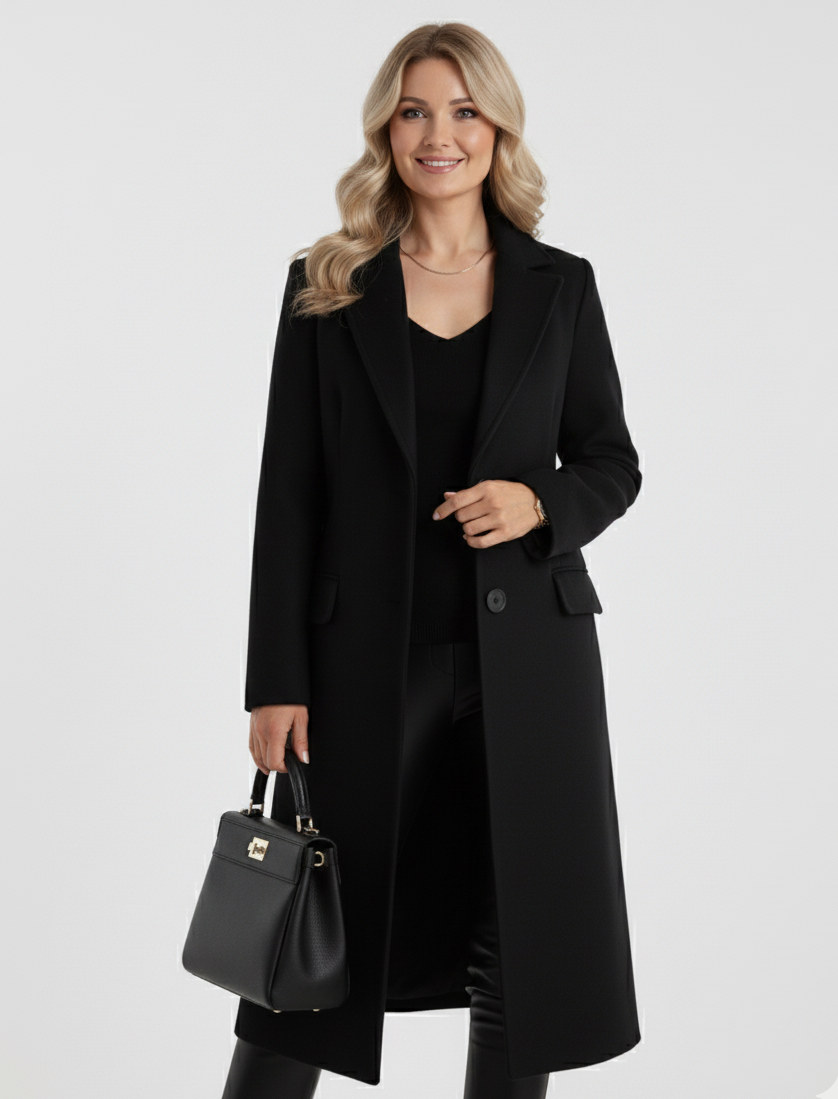 Moa™ | Eleganter, langer Mantel im klassischen Stil