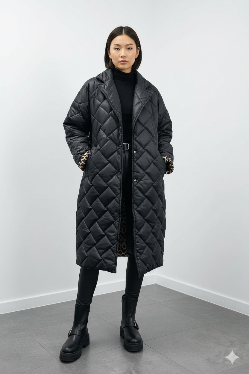 Emery™ | Stylische, mittellange Leopardenjacke